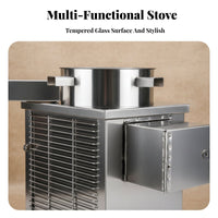 Stainless Steel Heating Stove, Indoor & Wood doubleUse, Smokeless Rural Fireplace