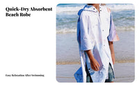 Kids Poncho, Parent-Child Towel, Beach Changing, Quick-Dry, Hooded, Windproof, Sun Protection