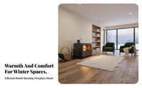 Wood Burning Fireplace, Indoor Heating Stove, Large Viewing viewing panel, Home, Villa, Commercial Use
