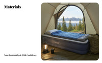 Air Mattress, Inflatable Bed, Double Foldable Thickened, Built-in Electric Pump, Home & Outdoor Use