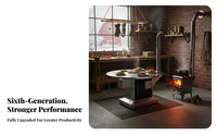 Wood Burning Stove, Indoor Multifunctional Heater, Smokeless Energy-Saving Rural Fireplace