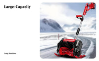Electric winter brush tool, Cordless Hand-Push winter Removal Machine, Small Size, Powerful School, driveway, Property, Home Use