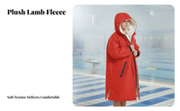 Kids Waterproof Warm Coat, Autumn Winter, Hooded, Thick Fleece, Cold Protection