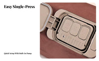 Camping Inflatable Mattress, Brushed Air Bed, Fast Inflation, Ergonomic, Tent & Home Use