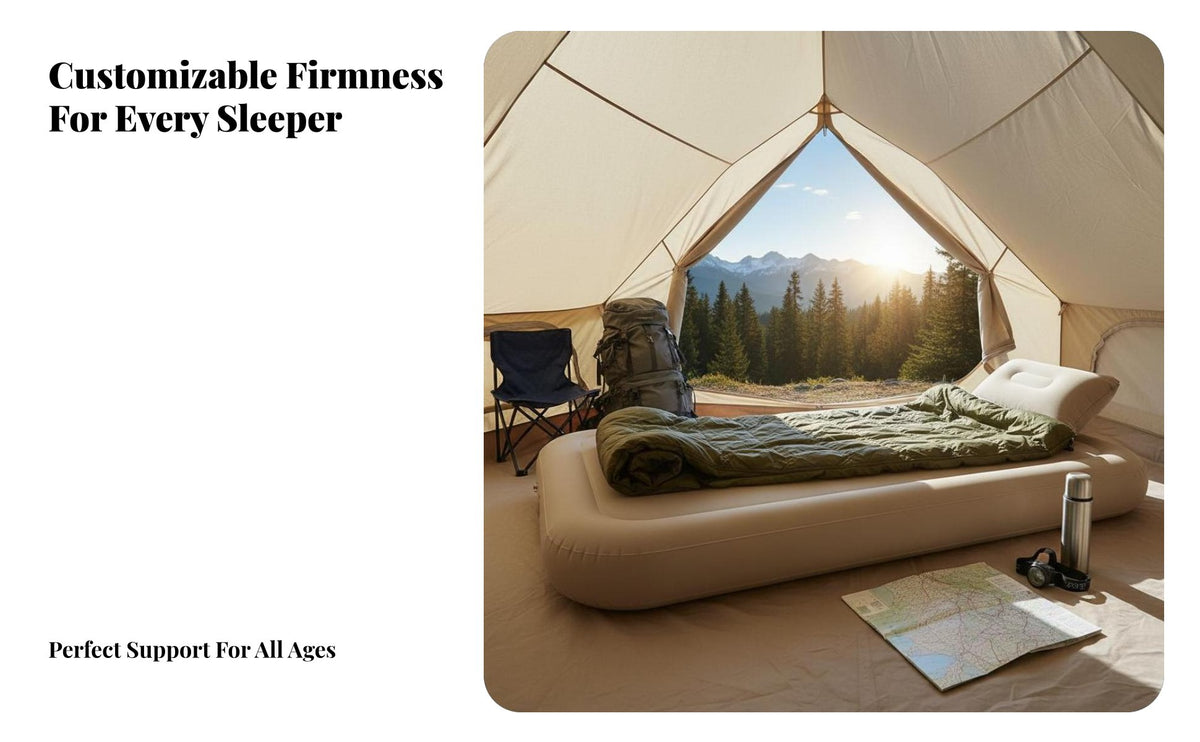 Inflatable Mattress, Automatic Air Bed, Single/Double, Outdoor Camping, Home Floor Mat