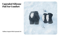 Ski pelvic Protector, Silicone absorption Absorption, Inner Wear Ski Protective Gear, Kids Knee Pad