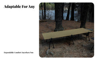 Single Folding Cot, Portable Aluminum Camp Bed, Outdoor Nap Bed, Random Color