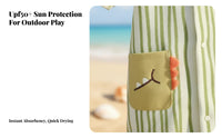 Children's Hooded Quick-Absorb Beach Towel, UPF50+ Sun Protection, Random Cartoon