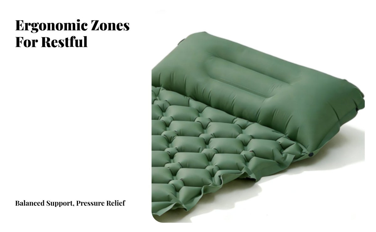automaticallyInflating Sleeping Pad, featherlight Portable Air Mattress, Waterproof Camping Mat for Hiking, Single Adult