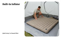Camping Inflatable Mattress, Thickened Air Bed, Portable, Built-in Pump, Tent & Home Sleeping Pad
