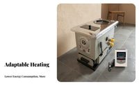 Multienergy Heating Boiler Wood Electric, Home Radiator, Floor Heating, Rural Small heater