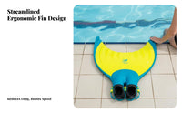 Monofin Swimming Fin, Mermaid Tail Design, For Adults & Children, Snorkeling, Water Activities, Random Delivery