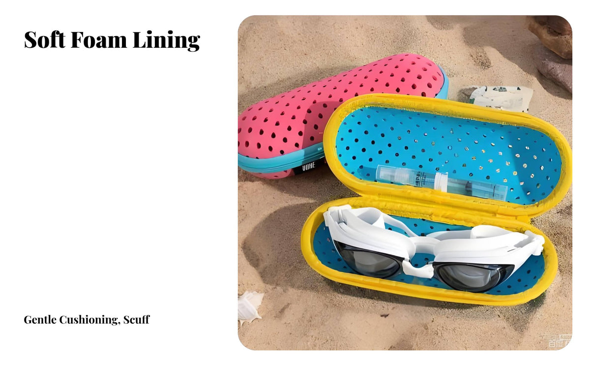 aquatic Goggles Case, Antianti-slip Breathable Silicone Storage Box, Unisex, Portable aquaticming Accessories