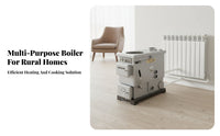 Home Coal Heating Stove, Multienergy Boiler, Electric, Wood, Cooking & Floor Heating, Rural Use