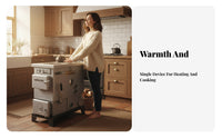 Home Coal Heating Stove, Multienergy Boiler, Electric, Wood, Cooking & Floor Heating, Rural Use