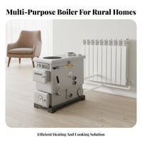 Home Coal Heating Stove, Multienergy Boiler, Electric, Wood, Cooking & Floor Heating, Rural Use