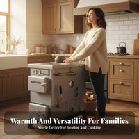 Home Coal Heating Stove, Multienergy Boiler, Electric, Wood, Cooking & Floor Heating, Rural Use