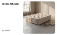 Outdoor Inflatable Mattress, Automatic air inflator, Foldable Sleeping Pad for Camping Tent, Single/Double, sand