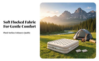 Inflatable Mattress, Automatic Air Bed for Camping, Built-in Pump, Portable Single Sleeping Pad, Outdoor Tent Use