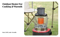 Winter Portable Gas Heater, Multifunctional Handheld Camping Stove, Outdoor Heater, Tent Fire Cooker