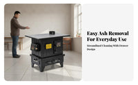 Energy-Saving Gasification Stove, Smokeless Dual Fuel, Indoor Rural Home, Thickened Oven
