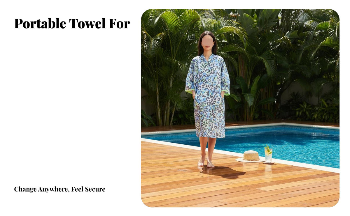 Bath Towel, Quick Dry, Highly Absorbent, Sports Cape, Portable Beach Towel for Women and Men