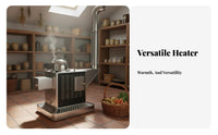 Wood Burning Stove, Indoor Smokeless Heater, double energy source Wood, Winter Home Heating