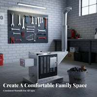 Wood Burning Stove, Indoor Smokeless Heater, double energy source Wood, Winter Home Heating
