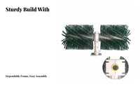 Mini Winter Sweeper Brush Wheel, Lawn Dethatcher, Garden Brush Machine Mower, Fits 26/28mm Tube, Thick Bristles