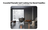 Winter Wood Stove, Indoor Heating heater, Thickened Manganese Steel, Multienergy source, Smokeless, Home Rural Use