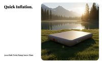 Outdoor Air Fiber Mattress, Inflatable Sleeping Pad, Dual/Triple Capacity, Automatic Inflation, Camping Mat