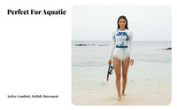 single-Piece Women's Diving Swimsuit, Slimming, Sun Protection, Long Sleeve, Triangle, Sexy Swimwear