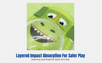 Kids Dinosaur Protective Gear, Knee Elbow Wrist Pads Set, Inline Skating, Cycling, Snowboarding, Versatile