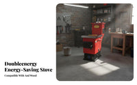 Heating Stove, 2026 Energy-Saving Reverse-Burn Wood doubleUse Boiler, Rural Radiator, Floor Heating Compatible