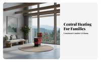 Heating Stove, 2026 Energy-Saving Reverse-Burn Wood doubleUse Boiler, Rural Radiator, Floor Heating Compatible