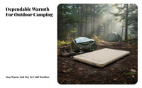Automatic Inflatable Camping Mattress, Built-in Pump, Sponge Cheese Pad, Moistureresistant, Outdoor Tent Mat