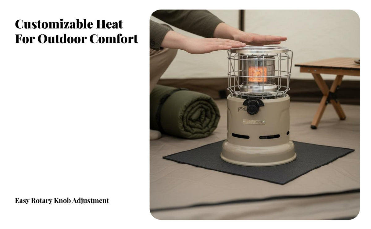 Outdoor Tent Heater, doubleUse Gasification Stove, Portable Camping Heating & Cooking, 2700W Power