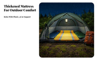 Double Inflatable Mattress, Automatic Air Bed, Thickened Outdoor Tent Moistureresistant Pad, 2-Person Rest Mat