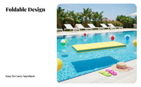 Mat, Foam Water Pad, Pool Float Bed, Multi-Color, Kids & Adults, Foldable, Strong Buoyancy