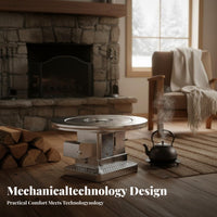 Wood Burning Stove, Indoor Heating, Rural Home, Smokeless Gasification, double burning, Cast Iron Chamber