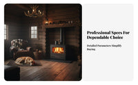 Wood Burning Fireplace, Indoor Heating Stove, Winter Home Heater for Rural, Villa, Guesthouse, Commercial Use