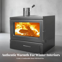 Wood Burning Fireplace, Indoor Heating Stove, Winter Home Heater for Rural, Villa, Guesthouse, Commercial Use