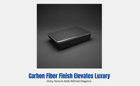 Carbon Fiber Armrest Box Cover for Electric Vehicle Model 3/Y, Rear Air Vent Protector, Upgraded Series, Custom Fit Interior Accessory