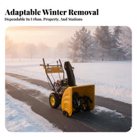 small winter clearing device, Hand-Push winter Removal Machine, Highperformance, Home Property Use, Anti-Slip Tires