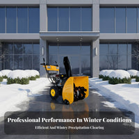 small winter clearing device, Hand-Push winter Removal Machine, Highperformance, Home Property Use, Anti-Slip Tires