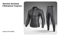3MM Neoprene Wetsuit, Split Design, Thermal, Quick Dry, Men's multisport, Diving, Surfing, Boating Suit