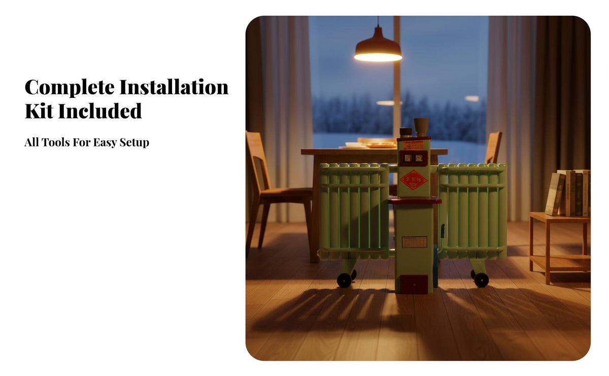 Home Heating Stove Burning Radiator Heater, Water Circulation, Hive Coal Compatible, Rural Use