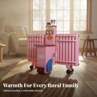 Home Heating Stove Burning Radiator Heater, Water Circulation, Hive Coal Compatible, Rural Use