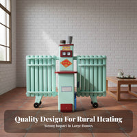 Home Heating Stove Burning Radiator Heater, Water Circulation, Hive Coal Compatible, Rural Use