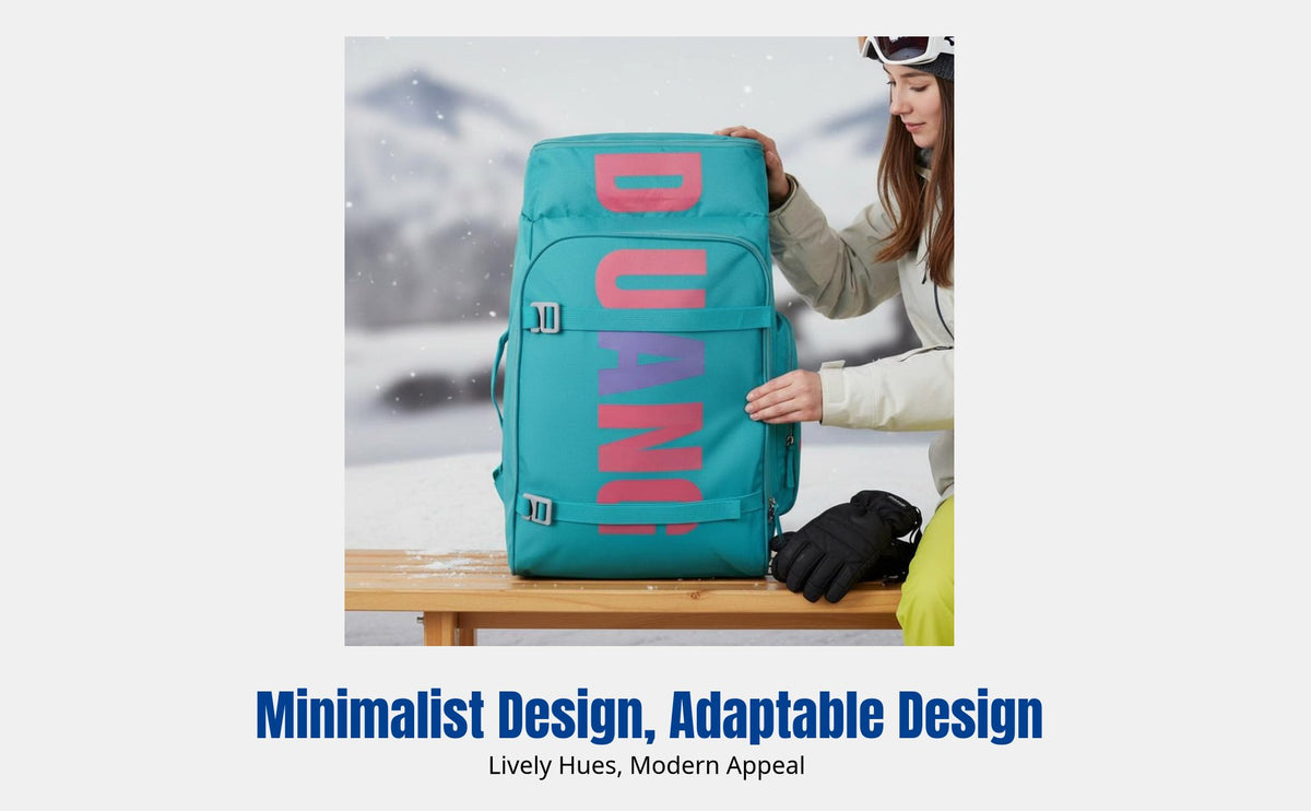 Skating Backpack, Large Capacity Outdoor Sports Bag, Waterproof Travel Rucksack, Snowboard Bag, Unisex
